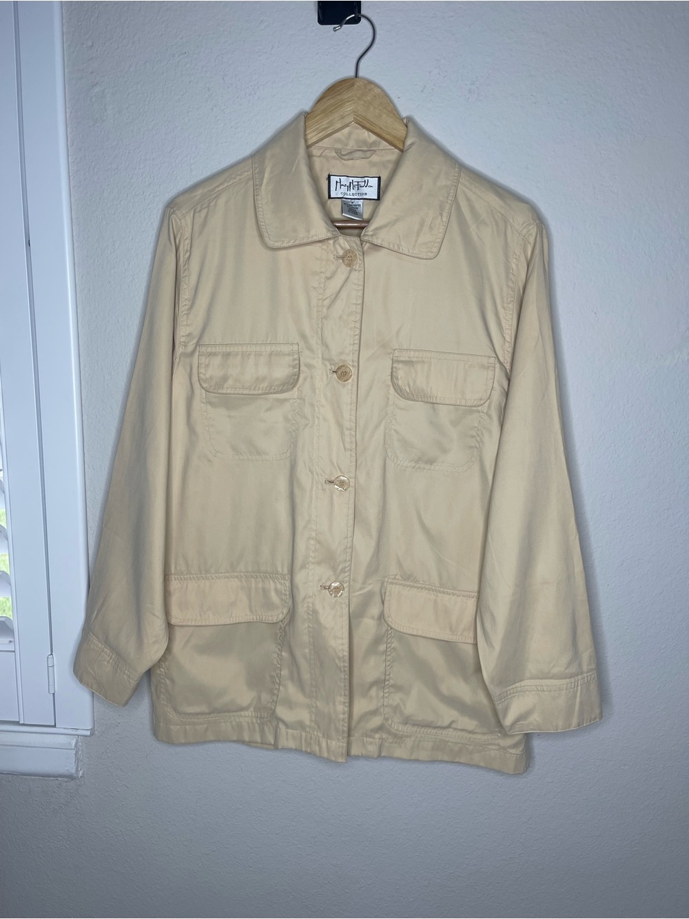 Mary McFadden Vintage Cream Utility Jacket